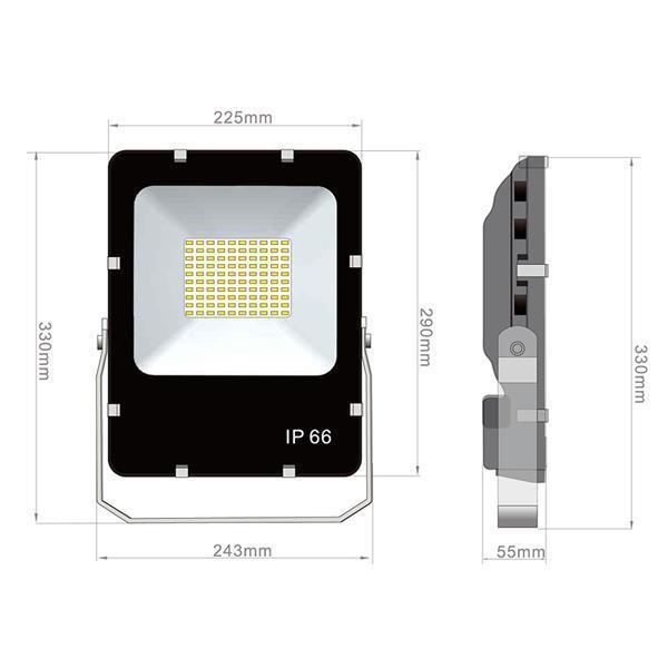 Professioneller 48W LED Scheinwerfer kaltweiss 5700K / IP66 – Bild 2