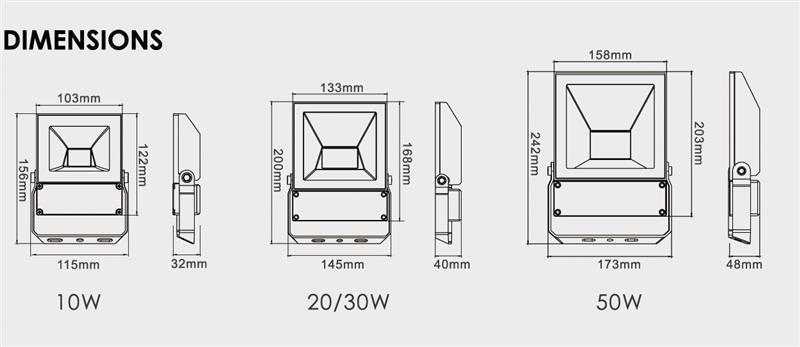 10Watt DC-Scheinwerfer warmweiss 3000K / IP65 – Bild 5