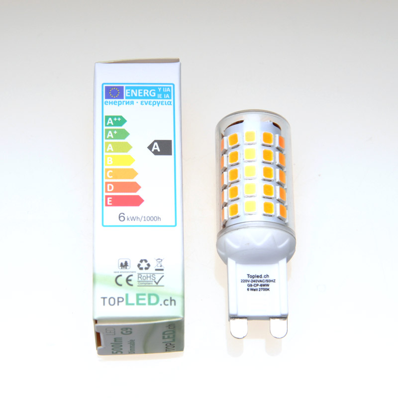 6 Watt G9 LED Lampe 230V dimmbar – Bild 2