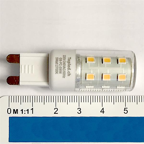 5 Watt G9 LED Lampe 230V dimmbar – Bild 2