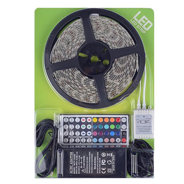 5m LED Streifen Komplett Set, 300 LED farbig RGB