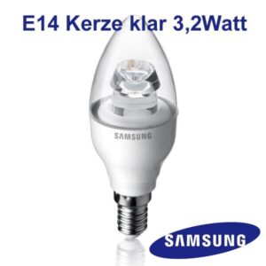 3.2W E14 LED Kerzenlampe als Ersatz für 15Watt Glühbirne