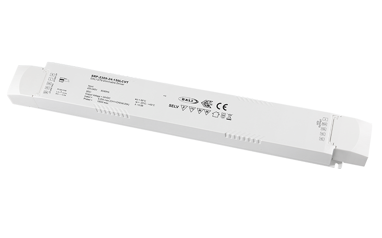 Dimmbares Installationsnetzteil 24 Volt 150 Watt mit DALI-2 und Push-Dim-Eingang